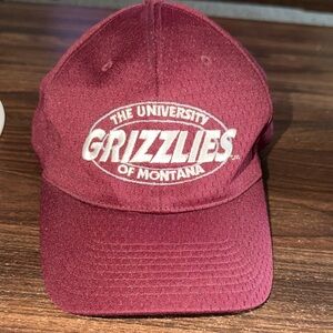 The University GRIZZLIES Of Montana Maroon and Black Cap M-XL